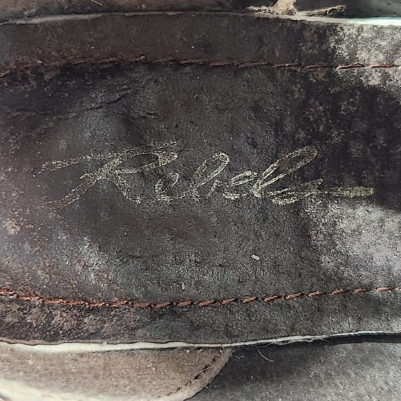 Rebels Calista Suede Leather Braided Buckles Ankle Booties Boots Gray, size 8.5 - Picture 10 of 12